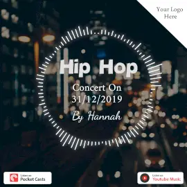 Share music as attractive Video