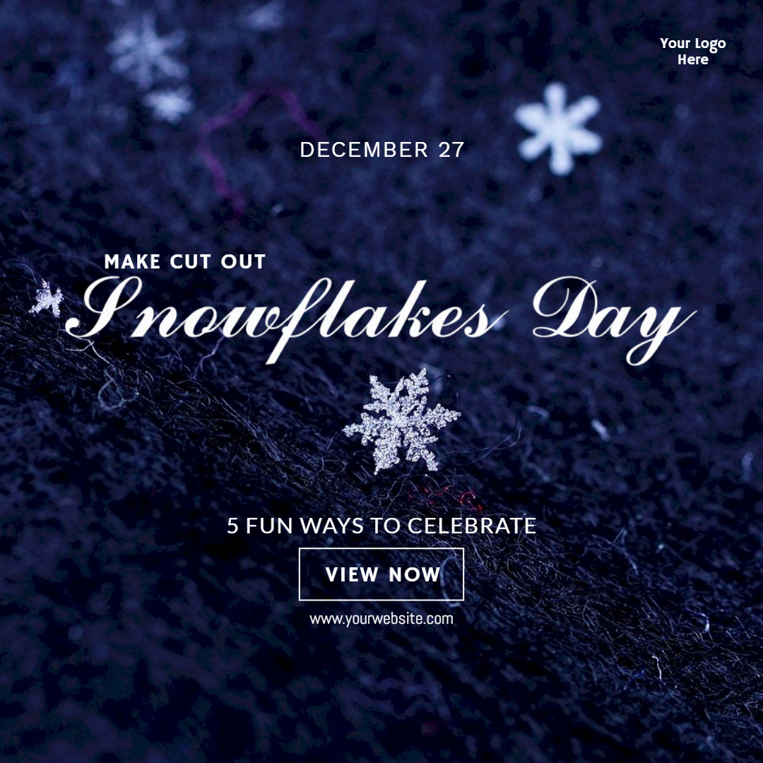 Make Cut Out Snowflakes Day